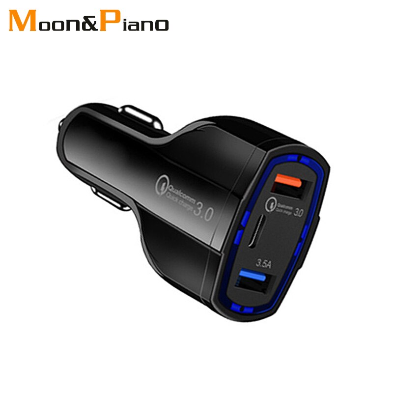 Schnell QC 3,0 Dual USB Auto Ladegerät Auto Leichter Slot Schnelle PD Auto Ladung Telefon Android Ladung Adapter Daten Tablette Auto-Ladegerät