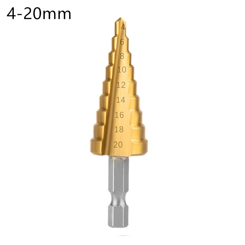 3-12mm 4-12mm 4-20mm hss suora ura poranterä metalli nopea teräs puureikä leikkuri kartiopora puuntyöstötyökalut: 4-20