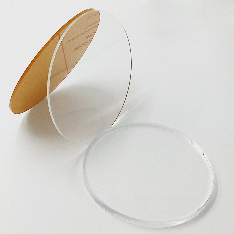 60x90mm Acrylic Circle Sheet Plexiglass Disk Discs For Frames DIY Craft Clay Hand Base Cartoon Toy Plastic Display Panel