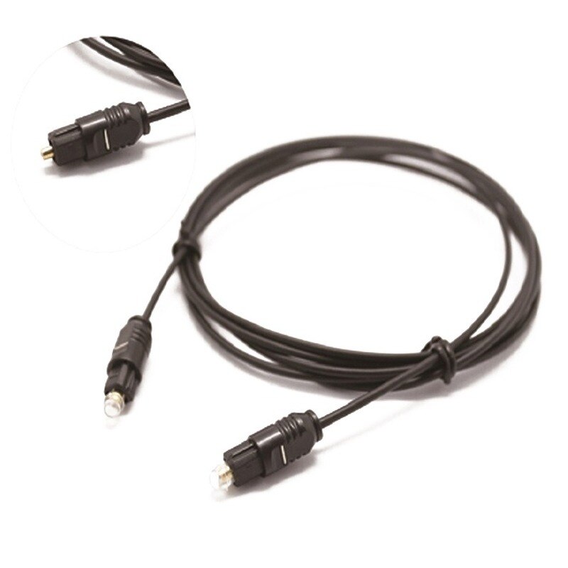 OD2.2mm Optical Fiber Audio Cable, Metal Audio Audio Cable Toslink Cable Digital Cable Plastic Optical Fiber Audio Transmission