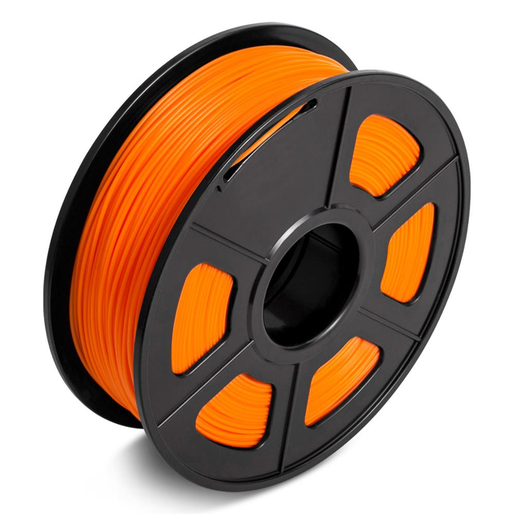 3D Filament Pla 1Kg 1.75Mm Voor Fdm 3D Printer Oranje 2.2 Lbs Tolerantie 0.02Mm Niet Giftig filamenten Geen Bubble Afdrukken Materiaal: Orange