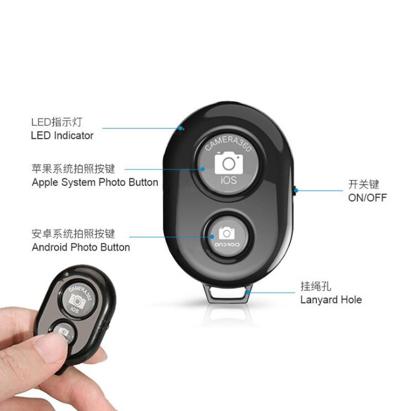 Wireless Bluetooth Shutter Remote Controller Self-... – Grandado