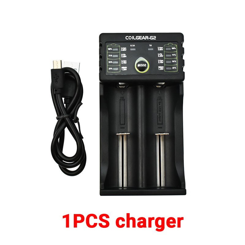 21700 NCR21700T Rechargeable Lithium 4800mAh 3.7V Power Battery High Discharge High Drain Li-ion Battery HD Cell +charger: Gold