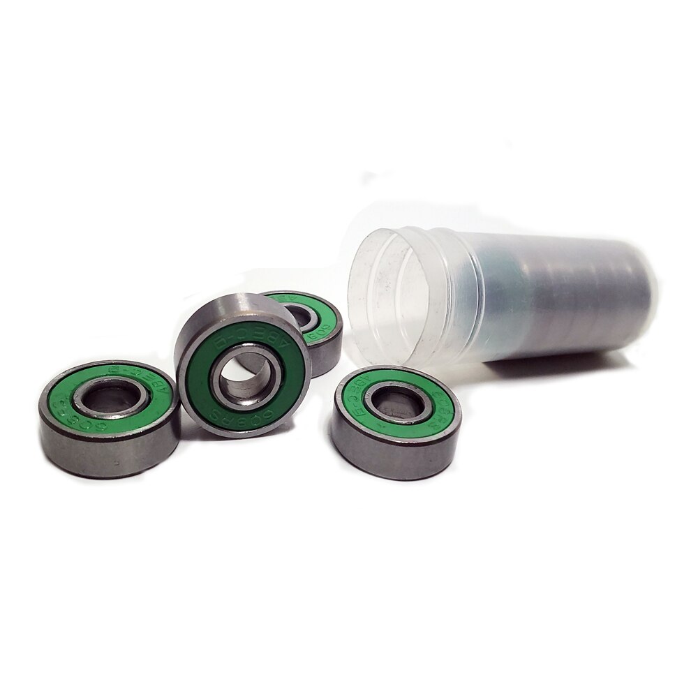 10Pcs Anti-Roest Skateboard Lager Skateboards Wiel Kogellagers Mini As Gereedschap 608 2RS ABEC-9 groen