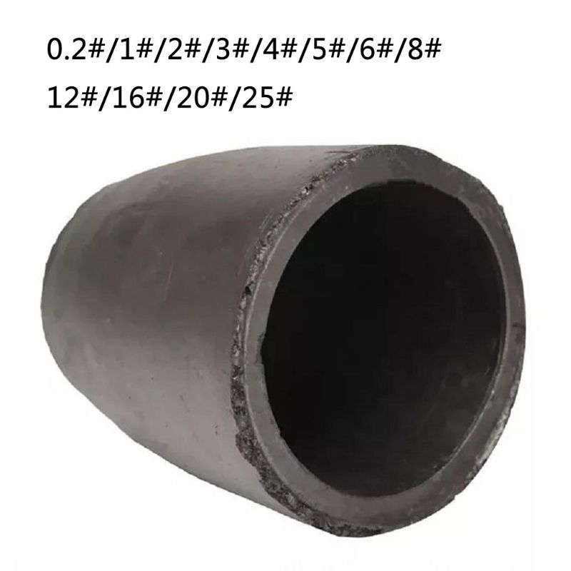 1-5kg fundición arcilla crisoles de grafito vaso para horno negro fundición de la antorcha refinación oro plata cobre, latón, Aluminio