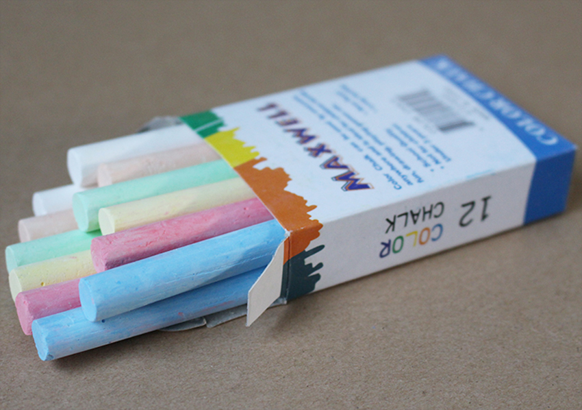 12 pcs/Box Dustless Chalk Pen Drawing Chalks For Blackboard Stationary Office School Supplies Accessories Multicolor Chalks