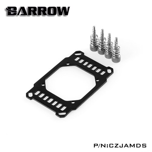 Barrow AMD Ryzen CPU Block Bracket,Heatsink Screw ,for AMD platform ,Change CPU Block Platform Usage, CZJAMDS: Black-Silver Screw