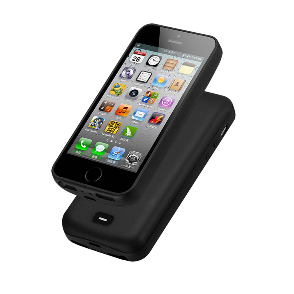 4000 mah batterijlader voor iphone 5 5s se 5500/8000 mah powerbank voor iphone 6 6s 7 8 plus mobiele telefoonhoesje oplader