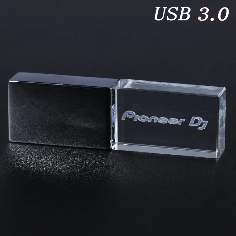 Mooie USB 3.0 Flash Drives Pioneer DJ Pen Drive 64GB Kleurrijke LED High Speed Memory Stick 32GB 16GB Gratis Custom LOGO U Disk: WHITE / 20gb