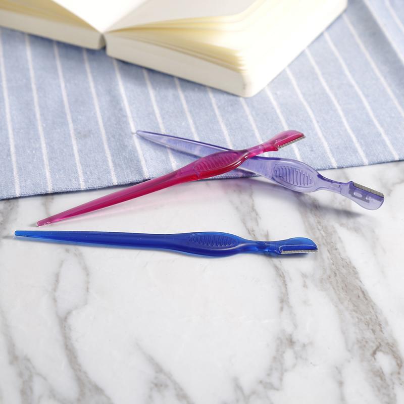 Maquinilla de afeitar para cejas, removedor de vello Facial, recortador de cejas, cuchillo de maquillaje afilado, cuchilla para dar forma a las cejas, cortadora de vello, 1 ud.