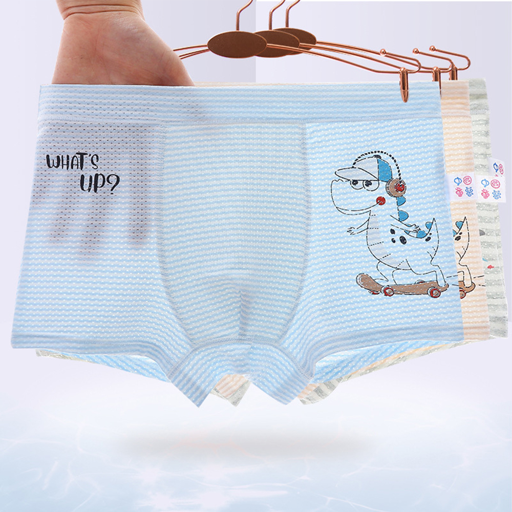 Intimo per bambini pantaloncini di cartone animato morbido cotone mutande ragazzi mutandine dinosauri modello 5 pz/lotto