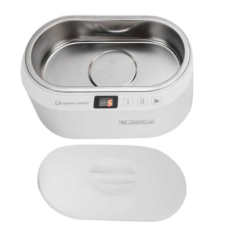 600ml Ultrasonic Cleaner Dentures Toothbrush Cleaning Machine Intelligent Eyeglasses Jewelry Wash LED Display Touch Screen