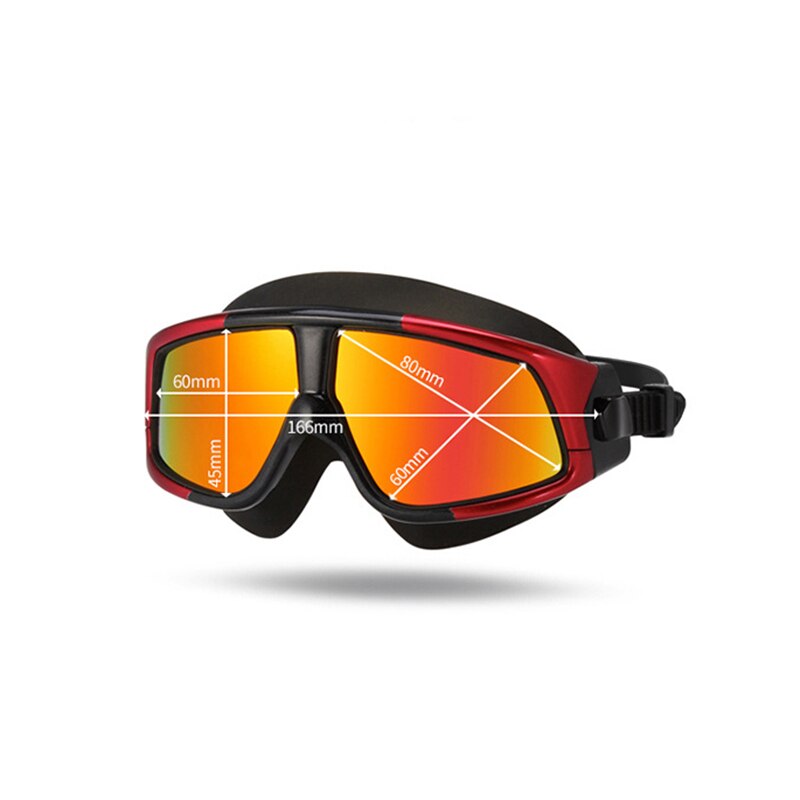 Sainteve 1pc plastic zwembril anti-condens glazen gegalvaniseerd waterdicht zwemuitrusting voor volwassenen accessoires