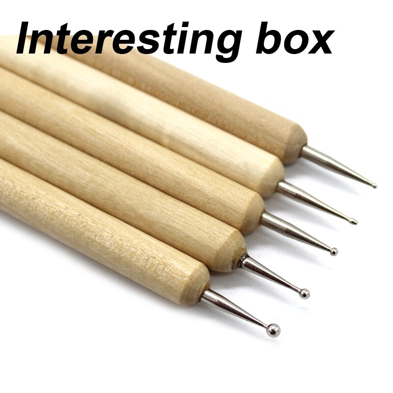 Creasing pen (set) round head creasing pen DIY soft clay hand-made pottery point flower paper ball bar tool