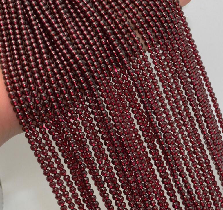 Naturale Semi-preziosa Pietra/Quarzo Branelli Allentati Rotondi 4mm-4.5 millimetri: Garnet