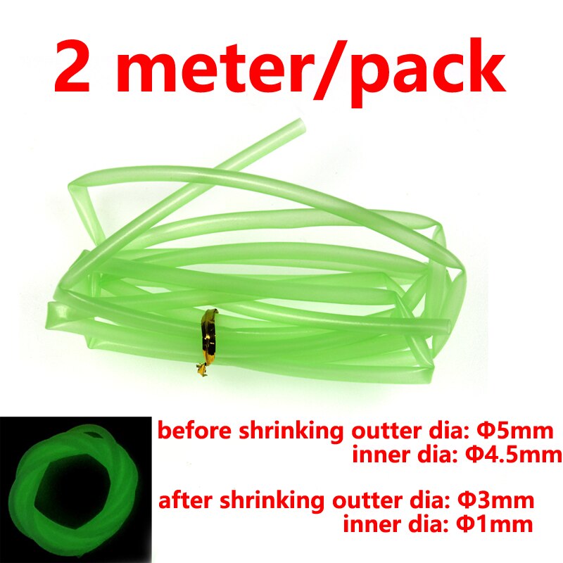 Wifreo 1/2/4Pack Glowing Hook Shrink Tube For Saltwater Fishing Rig Lure Trolling Assist Hook DIY Shark Rig Accessory Materials