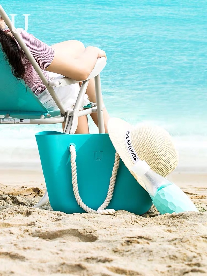 Été nouvelle sac de natation femmes sac à main étanche Silicone matériel sac de plage grande capacité sac de rangement sac à bandoulière