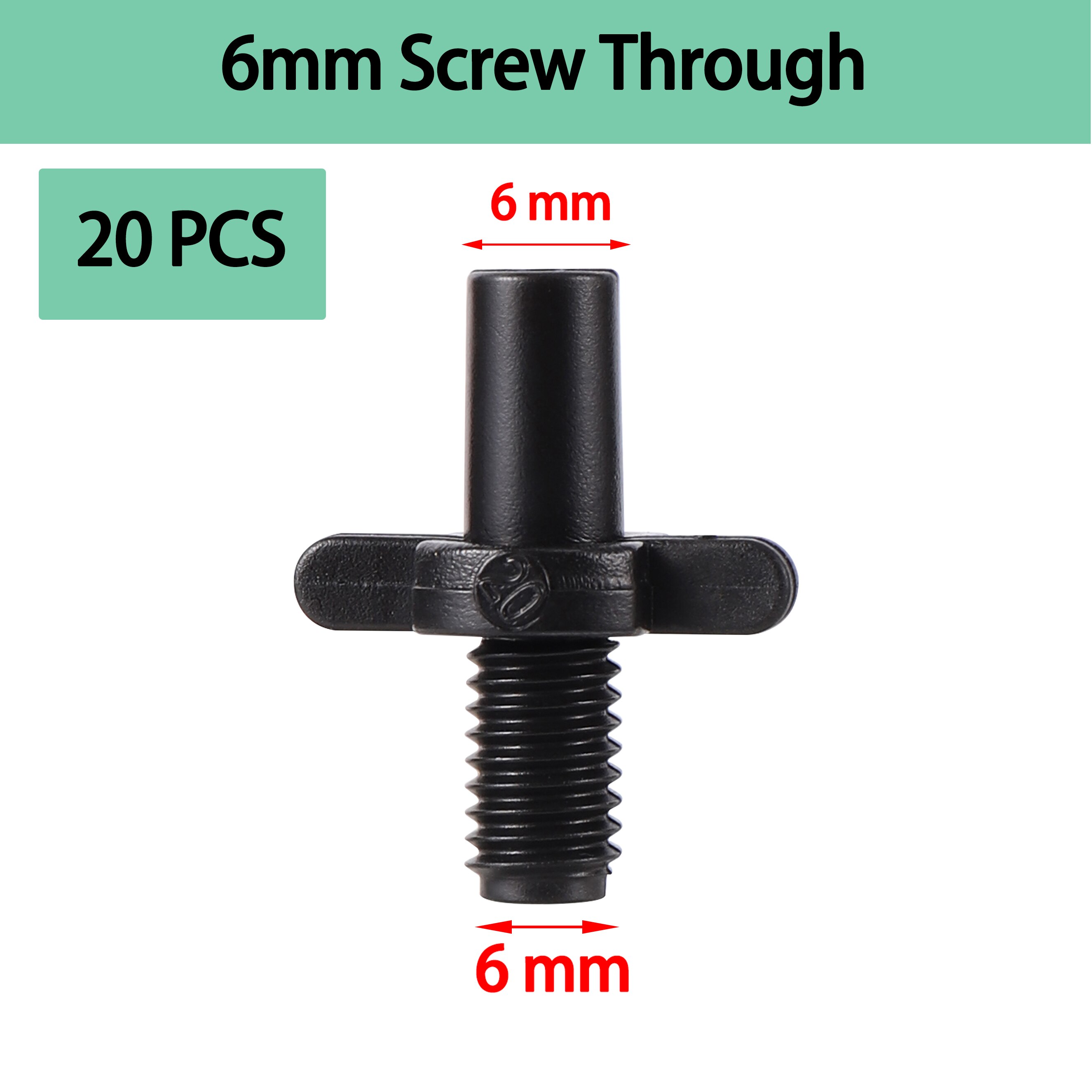 6mm Rotary Sprinkler Garden 360 Degree Rotary Hanging Atomizing Nozzle Watering Anti-Drip Anti-Leak Drip Irrigation Accessories: light green