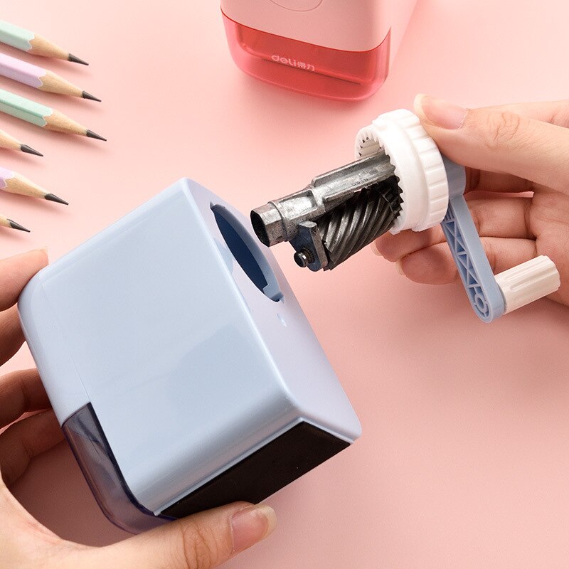 Pencil Sharpener Child Students Hand crank Pencil sharpener Kindergarten Pencil sharpener lovely Multifunction Automatic lead