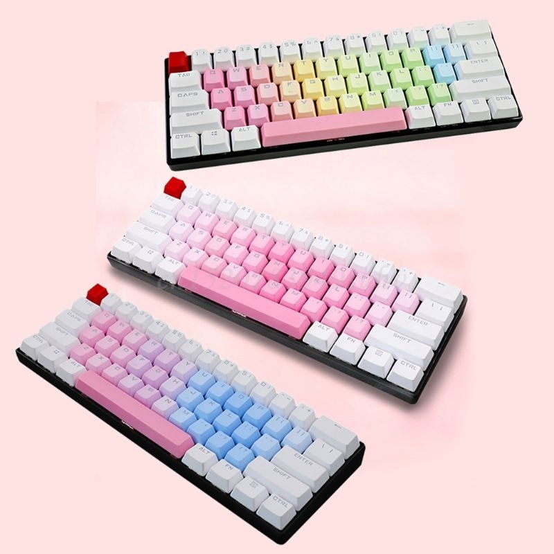 RGB PBT 35 Keys OEM Double Shot Backlit Keycaps for Cherry Mechanical Keyboard