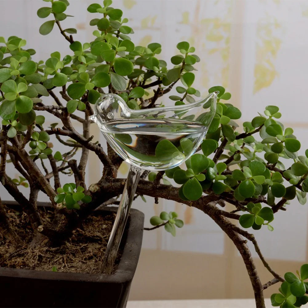 Gotero automático de riego por goteo para plantas, botella de agua con forma de pájaro, maceta de flores, herramientas de jardín para el hogar