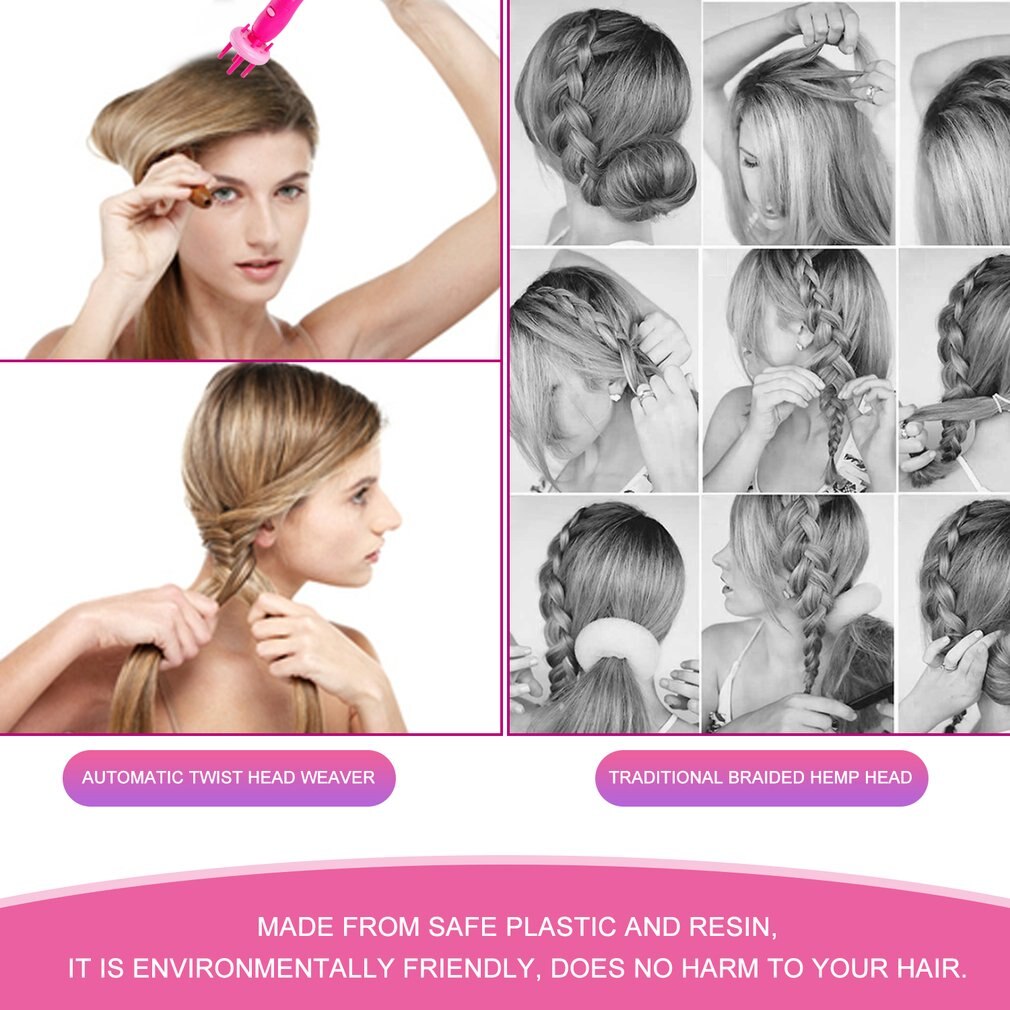 Hair Styling Tools Hair Braider Automatically Braid Machine Electric Hemp Flowers Hair Braide Hair Braider Device Kit