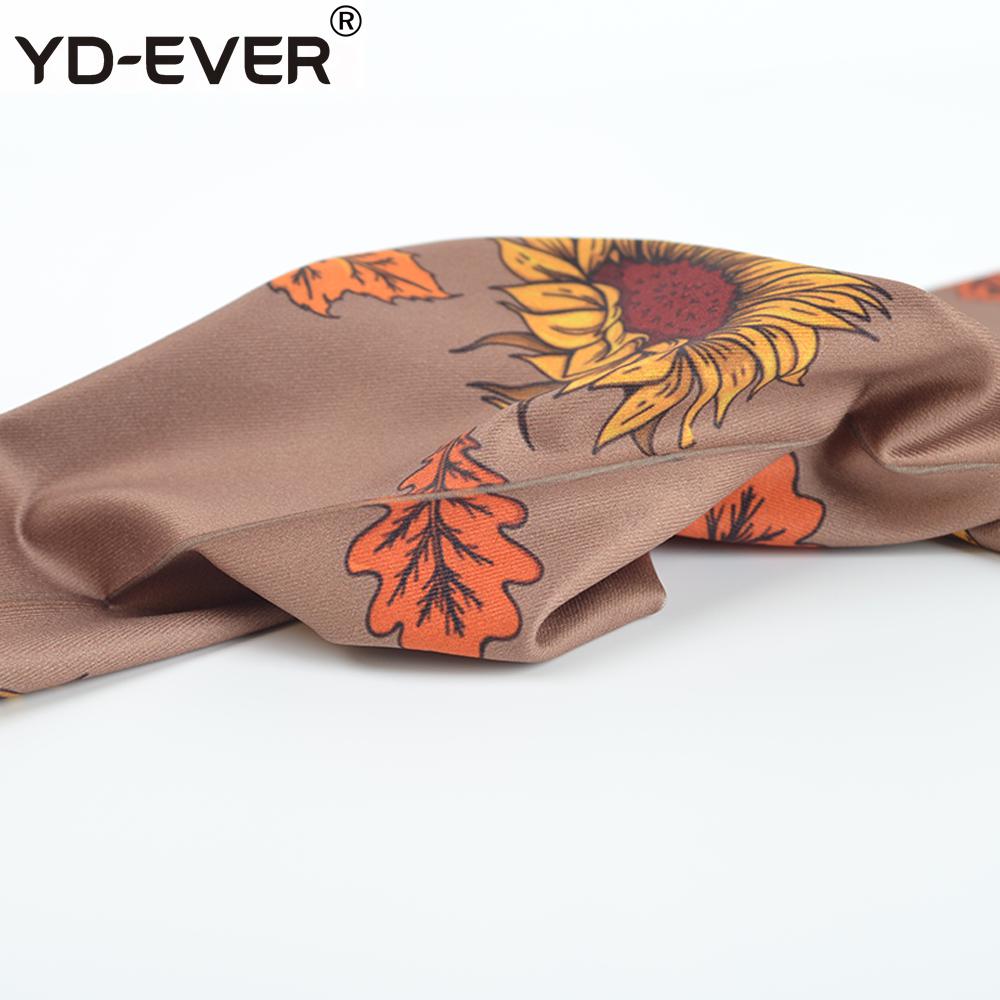 YD-EVER women tights Sunflower Pattern Printing Stockings Female Spring And Autumn Thin Section Tide Pantyhose