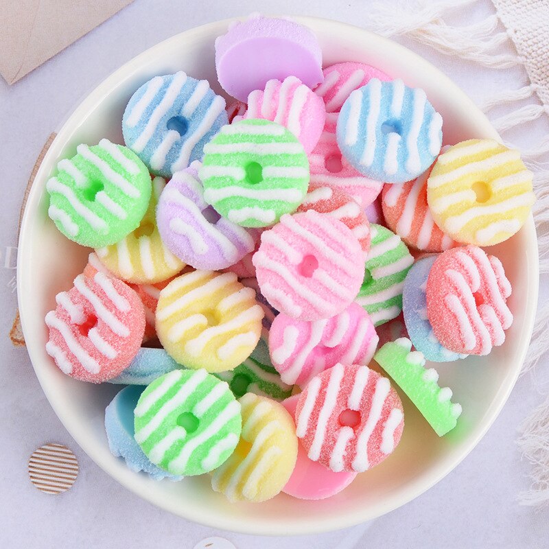 Boxi Kawaii Additives For Slime Cute Donuts Charms Supplies DIY Kit Filler Decor for Fluffy Clear Cloud Slime