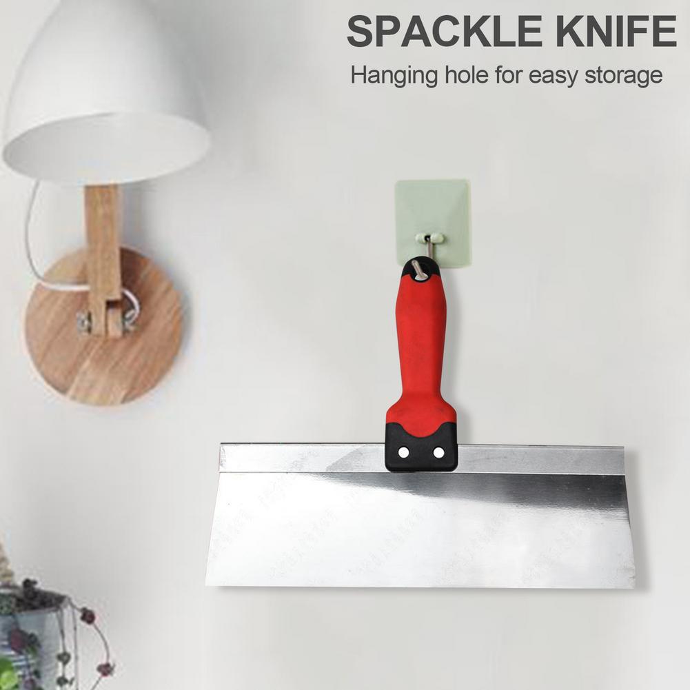 Stainless Steel Putty Knife Paint Edger Spackle Spatula 8/10/12inches Scraper Putty Taping Knife Drywall Finishing Painter Tool