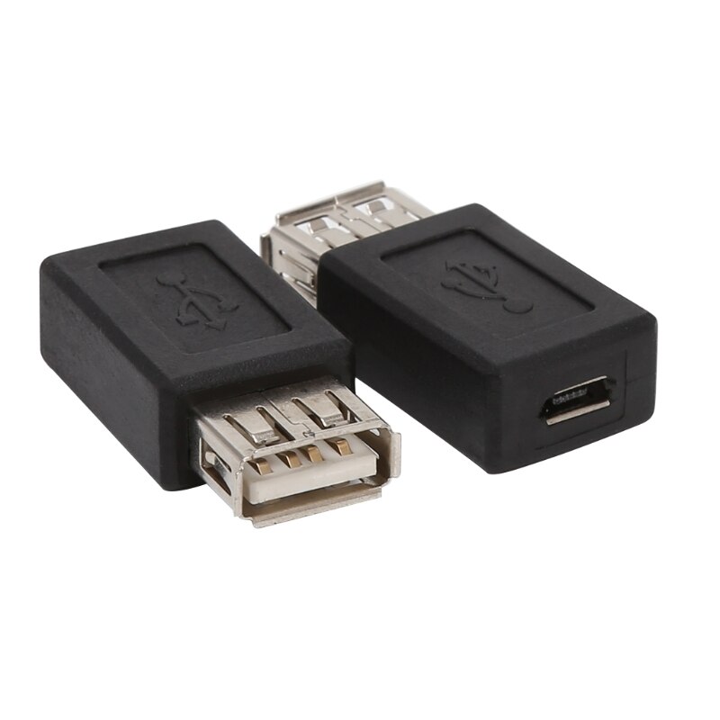 2 stks/set USB 2.0 Type A Female Naar Micro USB Type B 5Pin Vrouwelijke Converter Adapter T3LB