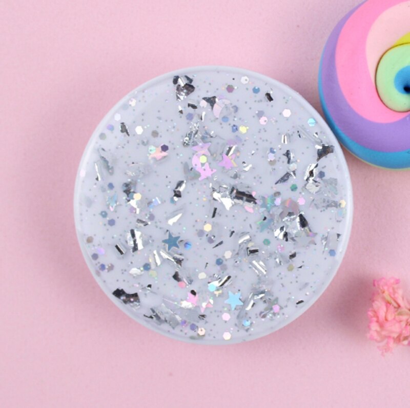 Zeshoekige gladde epoxy multifunctionele telefoonhouder met gripbevestiging, airbagbeugel voor mobiele telefoon en kleine tafel.: 13