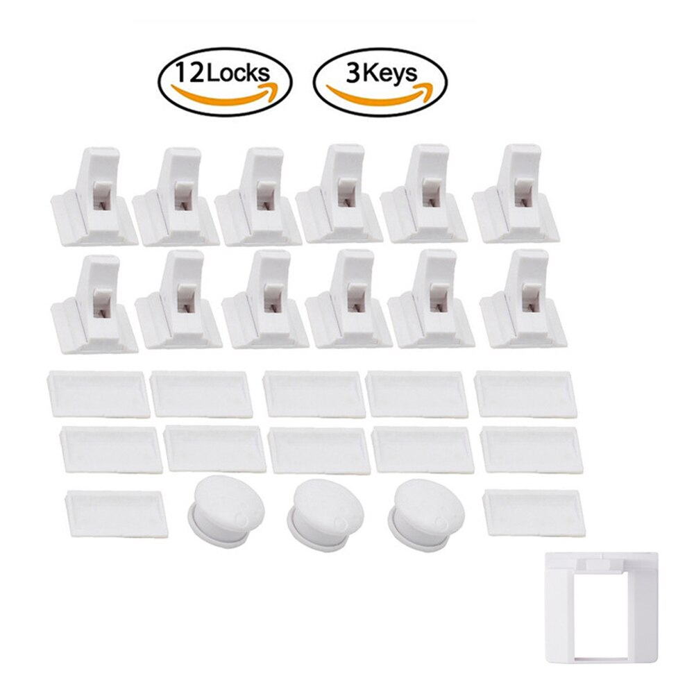 Magnetic Child Safety Lock Limiter Children Protection Baby Safety Lock Invisible Lock Kids Security Drawer Latch Cabinet Door: GRAY