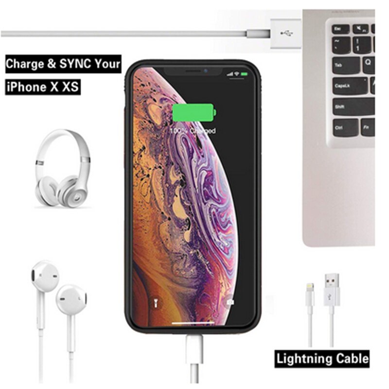 Batterijhoesje, zachte 4000 mah powerbank, batterijhoesje voor iphone x xs, oplaadbatterij, powerbankhoesje voor iphone xr xs max