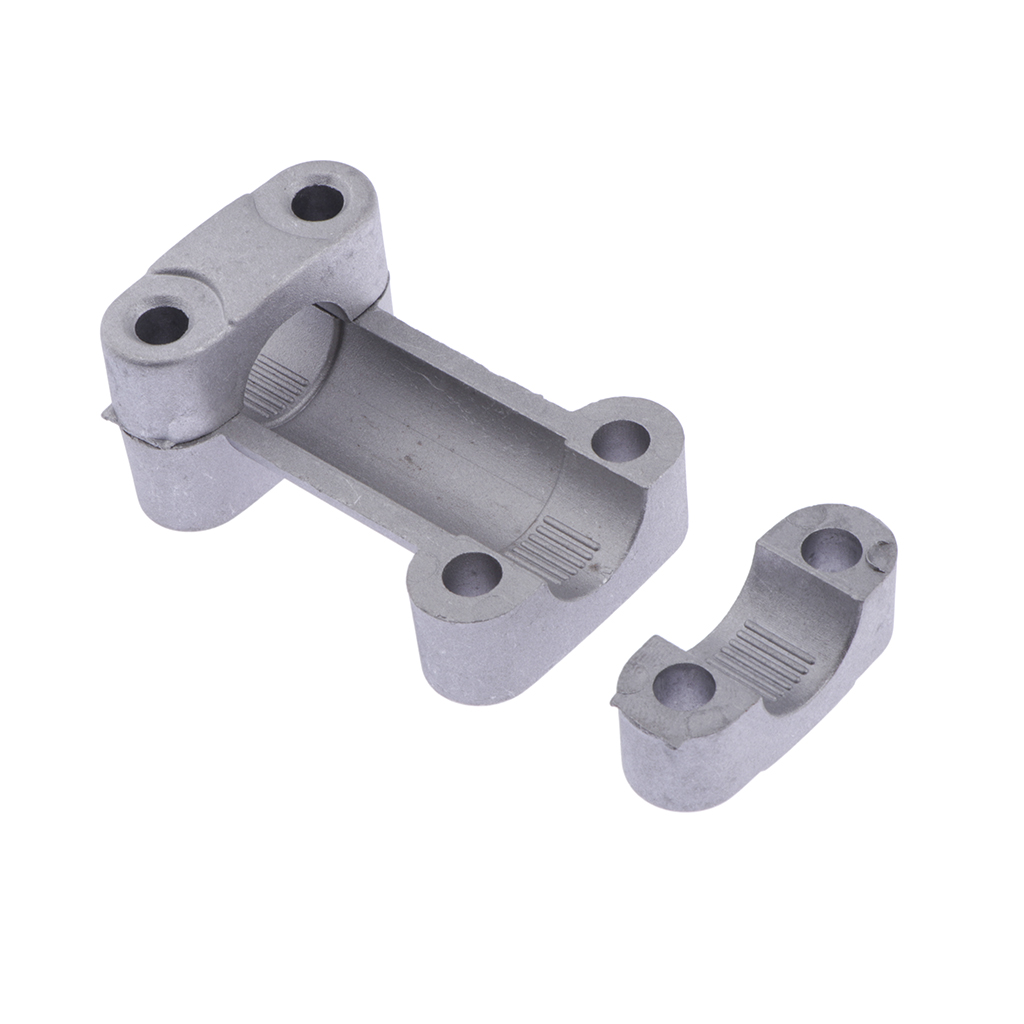 22mm Silver CNC Alloy Handlebar Riser Mount Clamp Adapter Universal Handle Bar Clamp Adapter Riser Taper