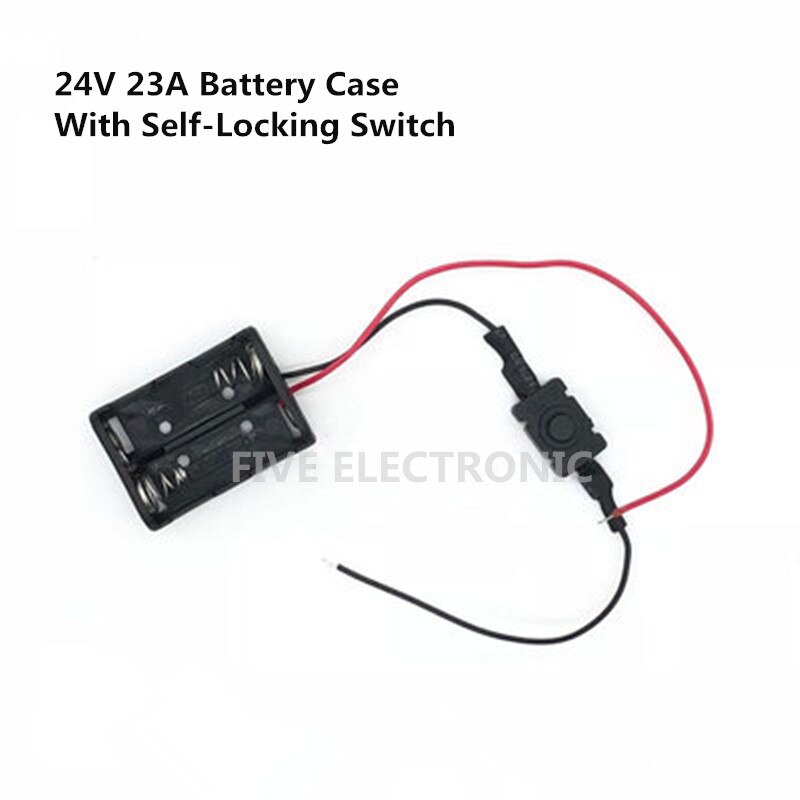 12 v 24v 23a holder til batterikasse med selvlåsende kontakt, ledningsførbar bærbar strømboks til ledstrimmel: 23 a 24v