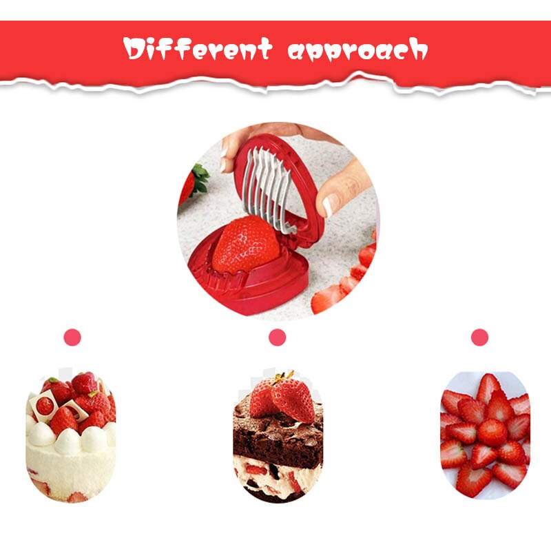 Keuken Creatieve Tools Diy Aardbei Graven Aardbei Gereedschappen Fruitschaal Aardbei Slicer
