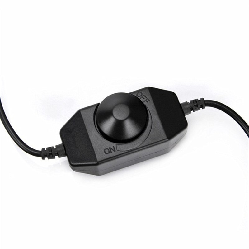 5V USB 0-100% PWM Manuelle Knopf LED Dimmer Regler für 5V LED Streifen Schwarz Stilvolle beleuchtung Zubehör Dimmer Schalter