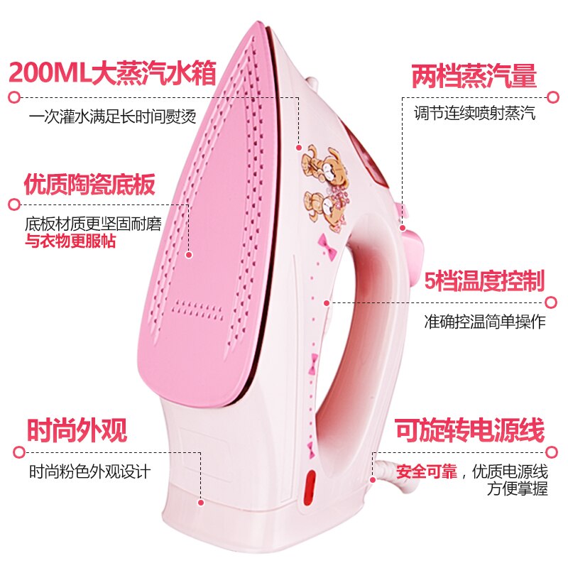 Speed Thermostat Mini Portable Handheld Garment Steamer Electric