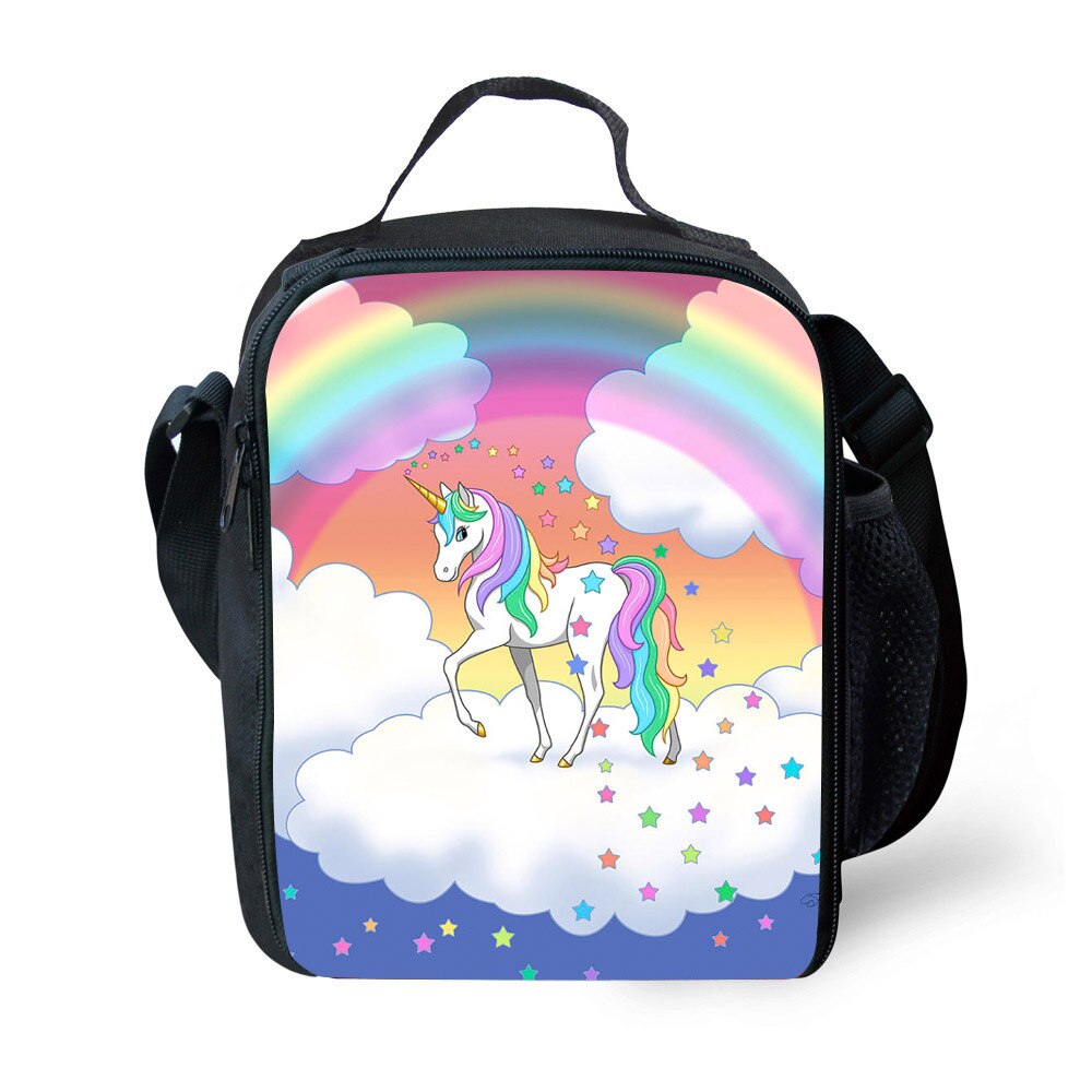 Cute Unicorn Party Insulated Lunch Bag Tote For Boy Kids Thermos Cooler Adults Food Pranzo Box: 4