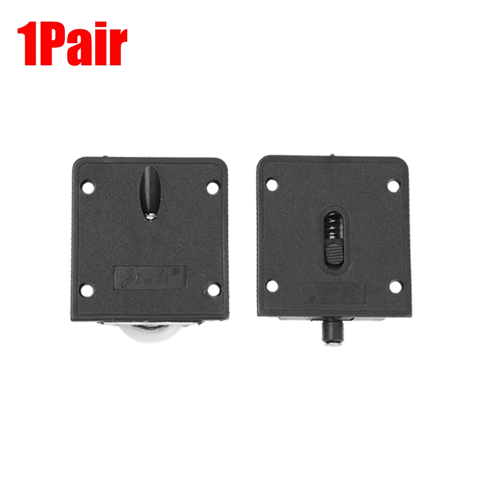 1/4Paare Möbel Schiebetür Rolle Schrank Kleiderschrank Schrank Riemenscheibe Feder Schieberad mit Lagern Möbelzubehör: Rosa