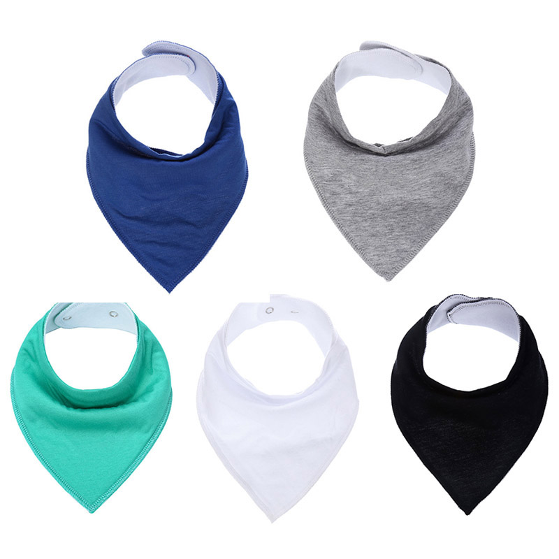 Einfarbig Lätzchen Bandana Baumwolle Sabbern Lätzchen für Für Jungen und Mädchen Unisex Speichel Handtuch