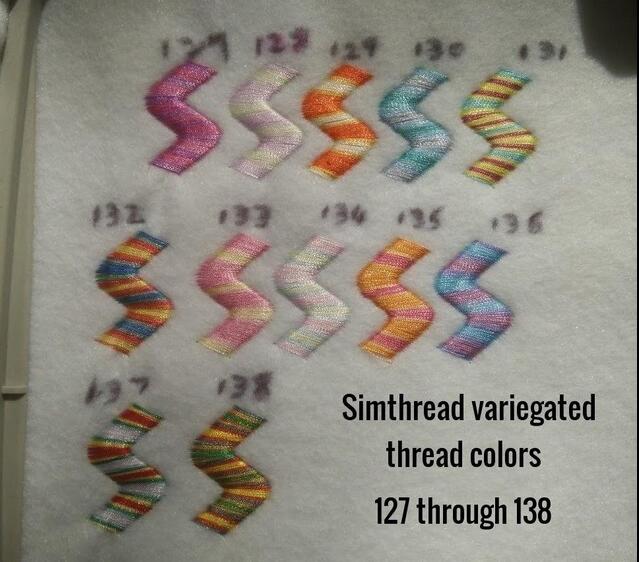 S127 - S138 Multi-colors Embroidery Thread 1100Y for machine/hand embroidery quilting overlocking on any home sewing machines