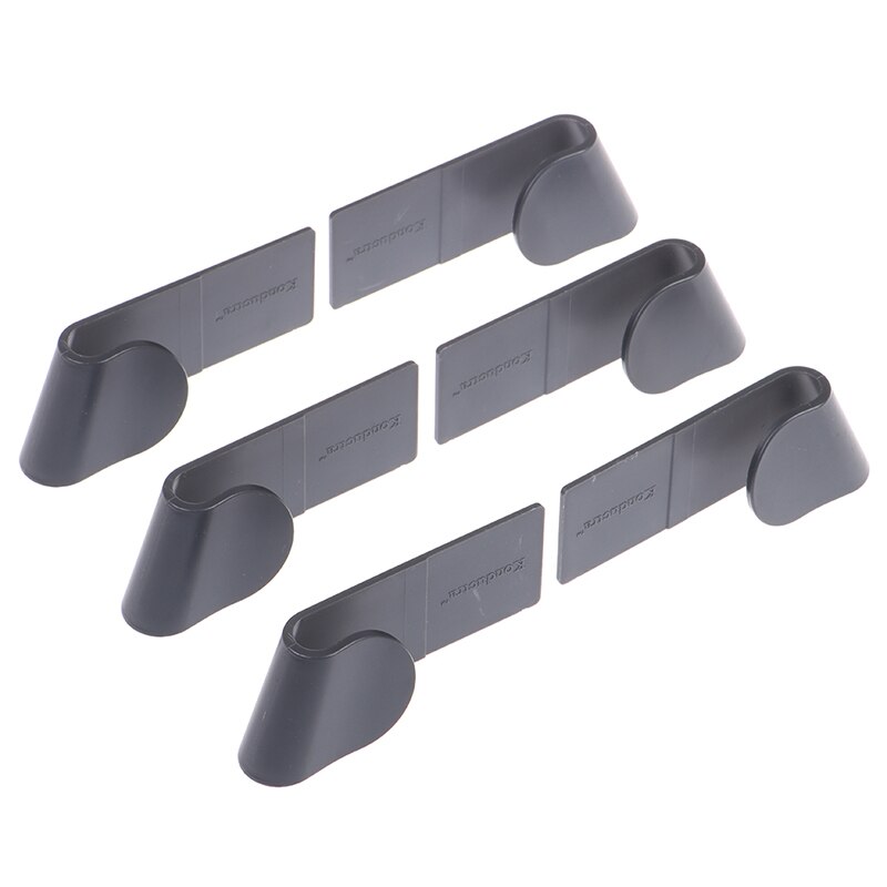 6 stuks pottenrek keukenopslag keukengerei rek lepelrek gratis gat wandhangend draagbaar kookopslag keuken opberggereedschap