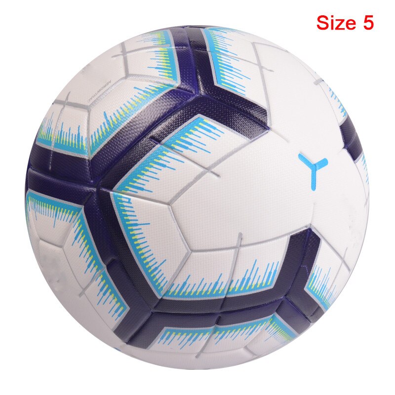 PU Match futebol Seamless Offical 4 Training Outdoor Football Material Size Team bola Sports de Size 5 Goal Soccer Ball Offi: Deep Blue