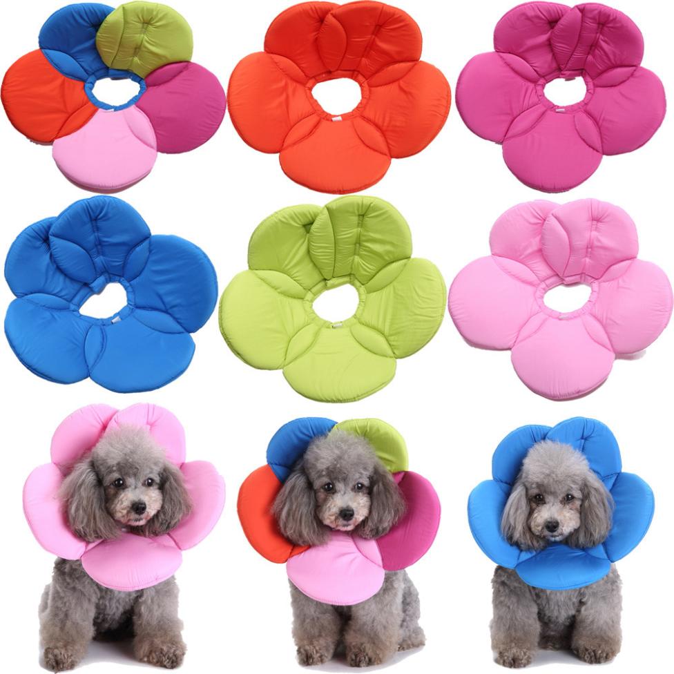 ISHOWTIENDA collier de chien chat | Animal de compagnie, évasé chien, blessure réglable, guérison, collier E cône doux, intelligent, prévenir la morsure, joli 0503