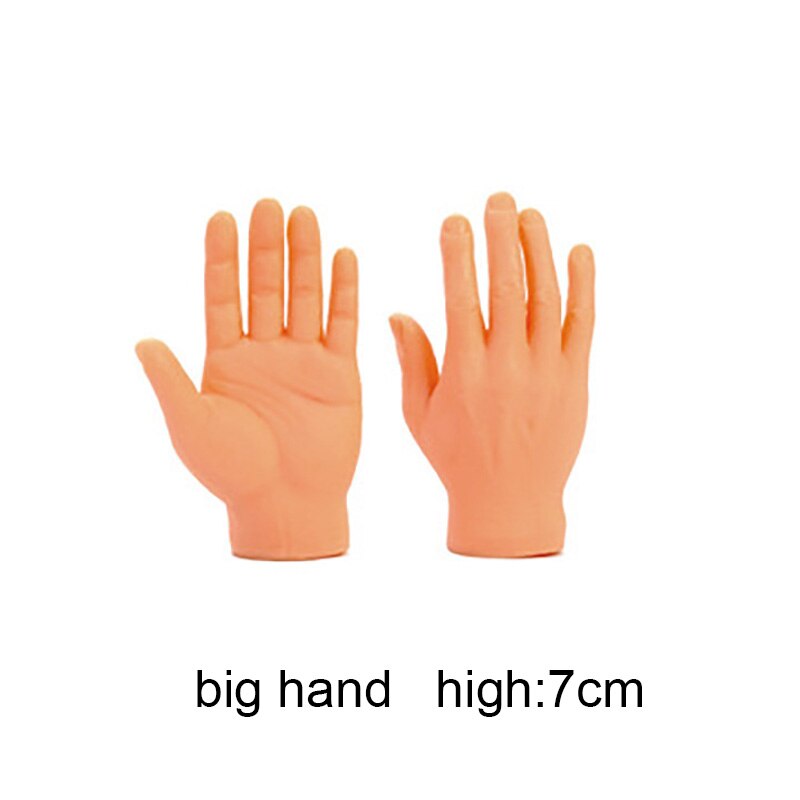 2pc/1 par sjove finger hænder og finger fødder sæt finger legetøj af legetøj omkring den lille hånd model nyhed legetøj: Stor hånd 7cm