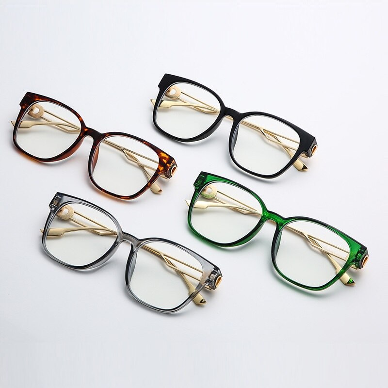 Square Anti Blue Light Glasses Frame Men Women Fatigue Computer Lucency Radiation Spectacles Filter Blocking UV400 Mobile Game