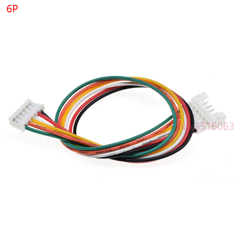 5/10 Stuks PH2.0 200MM 2/3/4/5/6 Pin Man-vrouw Connector met Draad 2.0MM 2p 3p 4p 5p 6p Kabel JST Verlenglijn: Ivoor / 5-9 Stks