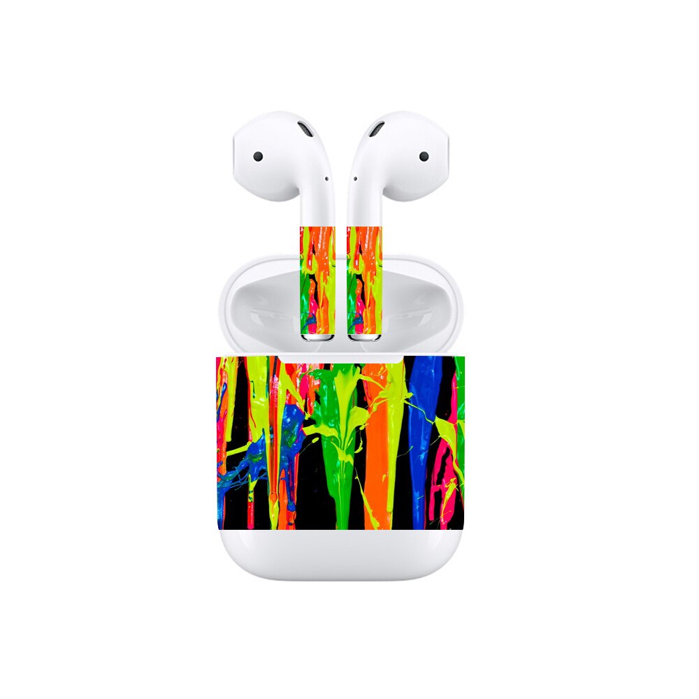 Beschermende Skins Voor Apple Airpods Vinyl Ekind Sticker Oortelefoon Verwijderbare Lijm Decoratieve Decal Film Voor A1602: 3