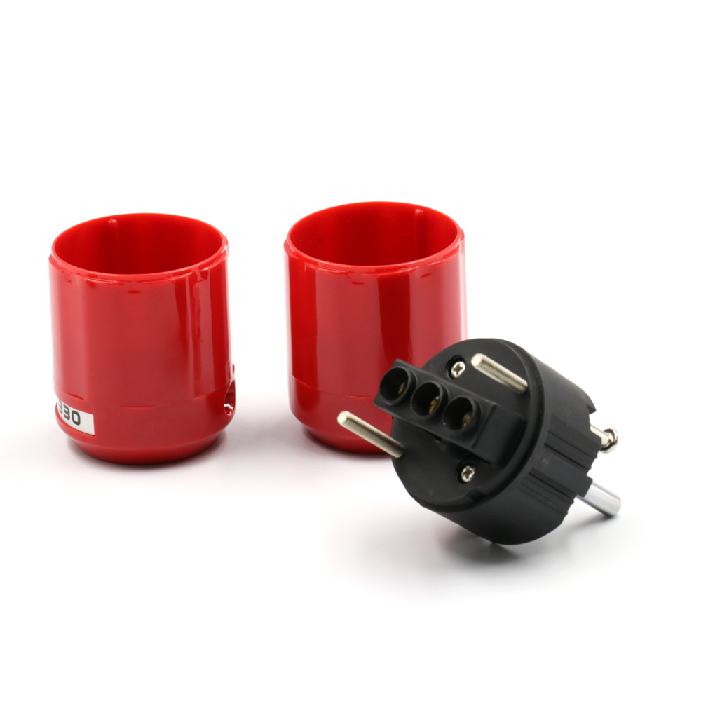 Audio Grade Rhodium Schuko Plug & IEC Connector - DIY Power Cable Set